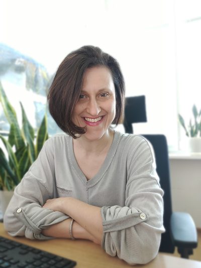 Justyna Majewska w pracy